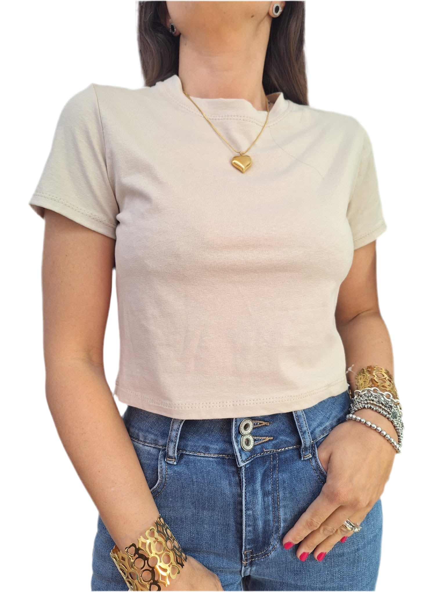 Tshirt Basic Crop